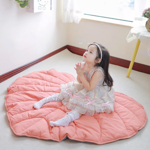 Nordic Leaf Baby Play Mat | Soft Crawling Blanket
