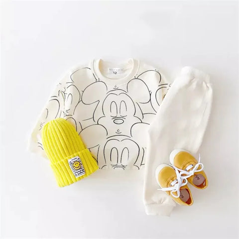 Trendy Baby Boy Clothing Set White