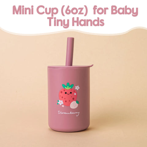 Silicone Baby Feeding Straw Cup AEB0001-16