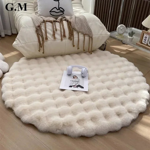 Nordic Round Carpet for Bedroom/Nursery