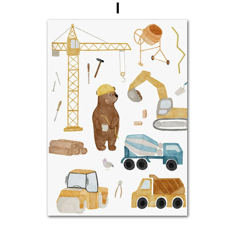 Wall Art Prints for Children Room Decor I