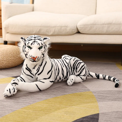 Giant Lifelike Tiger Plush Soft Toy White