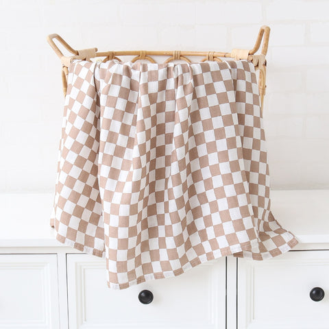 Organic Bamboo Cotton Patterned Baby Muslin/Blankets Square