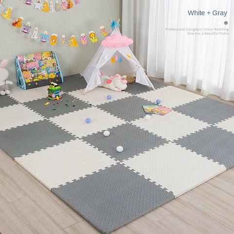 Baby Puzzle Soft Play Mats White and Grey