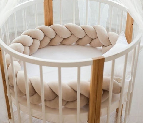 Baby Bed Bumper | Guess Braid Design | Cot Crib Protector